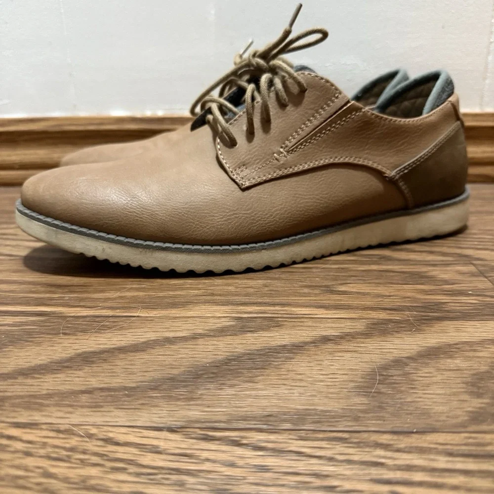 Dr. Scholls Sync Mens Size 11‎ Oxford Sport Shoe Comfort Brown Leather Lace Up